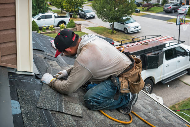 Professional Flat Roof Repair technician working in Augusta, MO